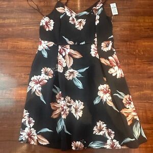 Floral Black  Dress